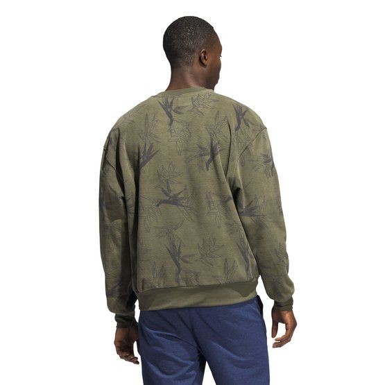 adidas  NVLTY CREW Fleece Midlayer olive