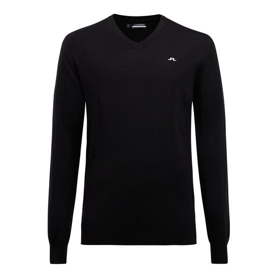 J.Lindeberg  Lymann V-Neck Knit Sweater black