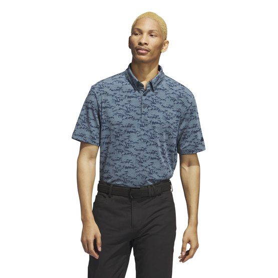 adidas  GO-TO PRT half sleeve polo anthracite