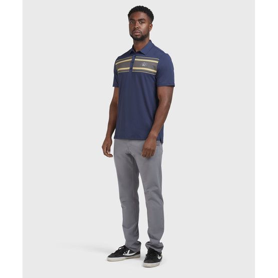 Penguin Jack's Stripe Color Block Halbarm Polo navy