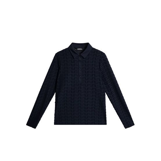 J.Lindeberg  Rosemary long sleeve polo navy