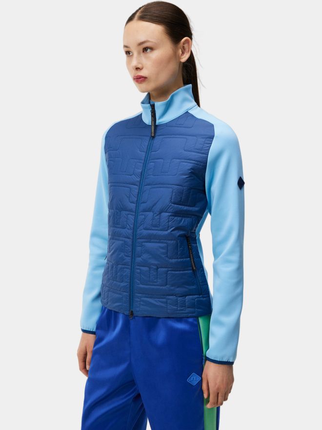 J.Lindeberg Quilt Hybrid Stretch Jacke blau