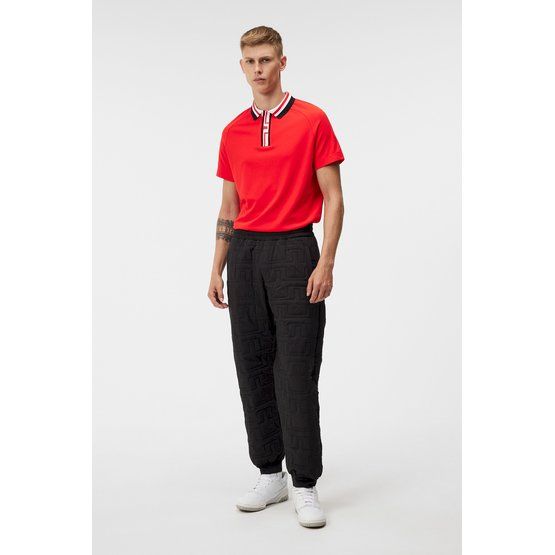 J.Lindeberg  Neck Regular Fit Half Sleeve Polo red