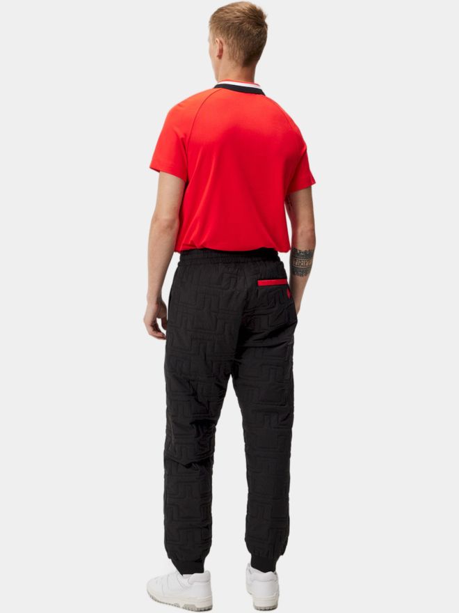 J.Lindeberg Hals Regular Fit Halbarm Polo rot