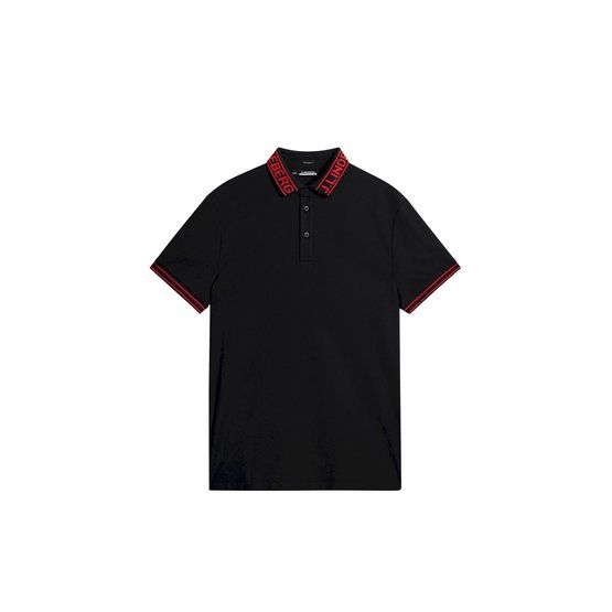 J.Lindeberg  Austin Regular Half Sleeve Polo black