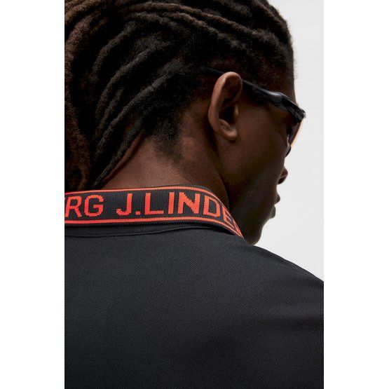 J.Lindeberg  Austin Regular Half Sleeve Polo black