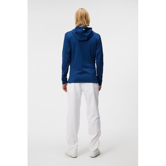 J.Lindeberg Aerial Quarter Hood Stretch Midlayer blau