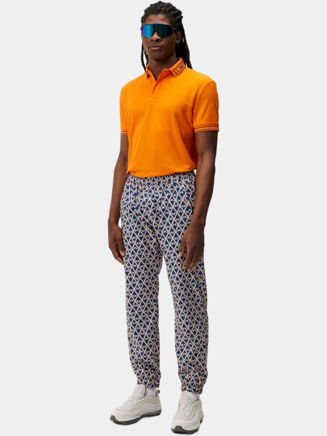 J.Lindeberg Austin Regular Halbarm Polo orange