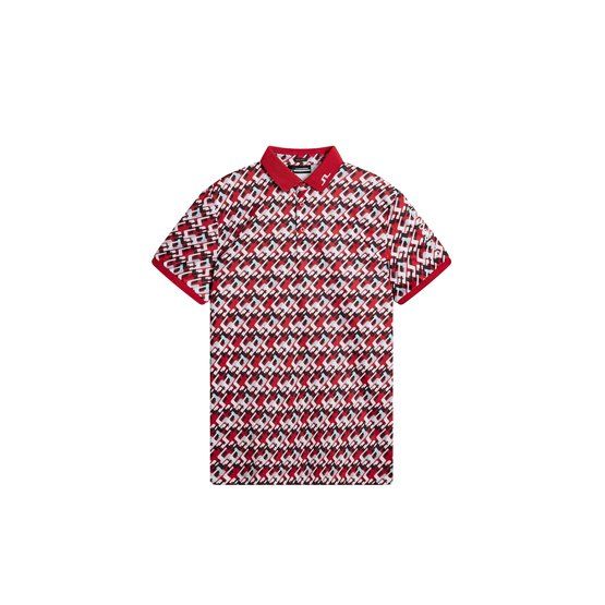 J.Lindeberg Tour Tech Reg Fit Print Halbarm Polo mehrfarbig