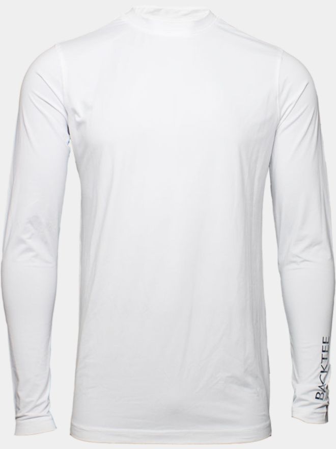 Backtee First Skin Round Neck Stretch Unterzieher weiß