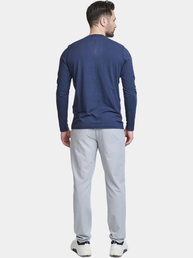 Backtee First Skin Round Neck Stretch Unterzieher navy