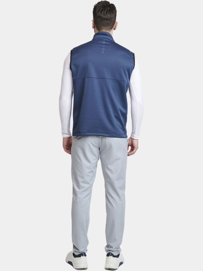 Backtee Shield Midlayer Slipover Windstopp Weste navy