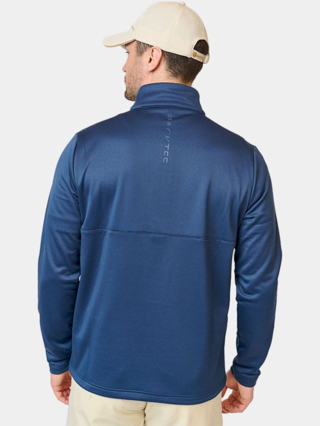 Backtee Zipneck Shield Midlayer Stretch Midlayer navy