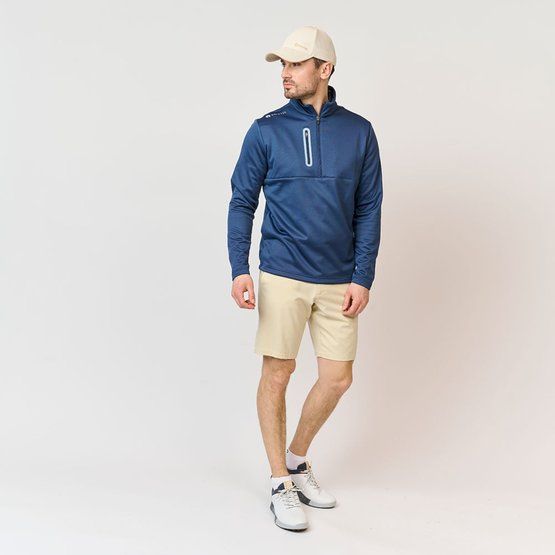 Backtee  Zipneck Shield Midlayer Stretch Midlayer navy