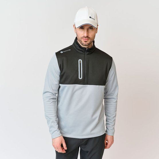 Backtee Zipneck Shield Midlayer Stretch Midlayer schwarz