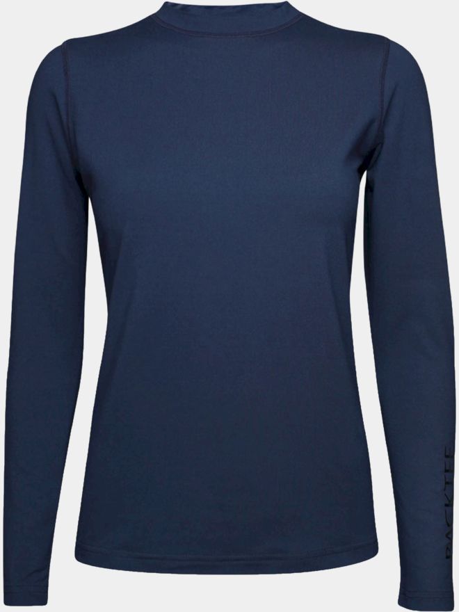 Backtee First Skin Round Neck Stretch Unterzieher navy