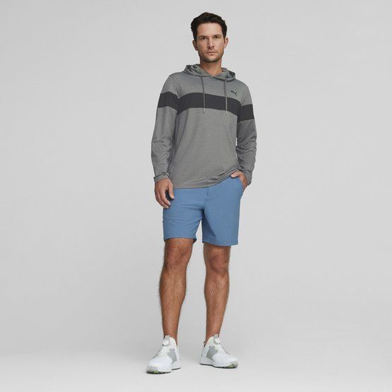 Puma Mattr Colorblock Hoodie Sweatshirt grau