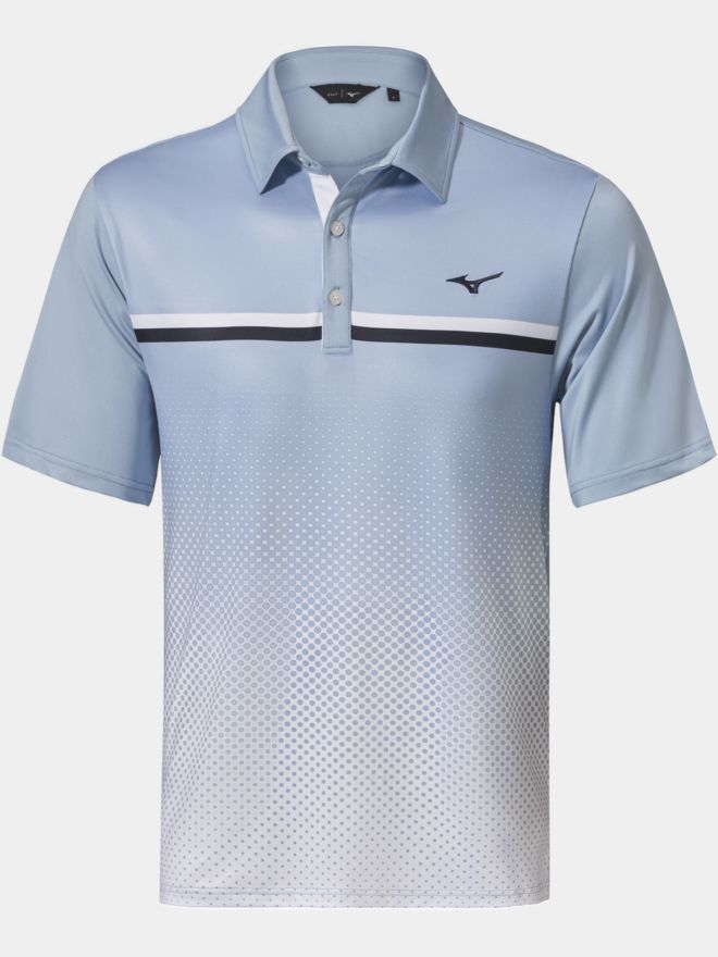 Mizuno Quick Dry Elite Gradient Polo hellblau