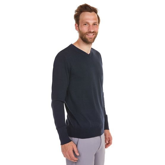 Daniel Springs Basic Knit V Sweater navy