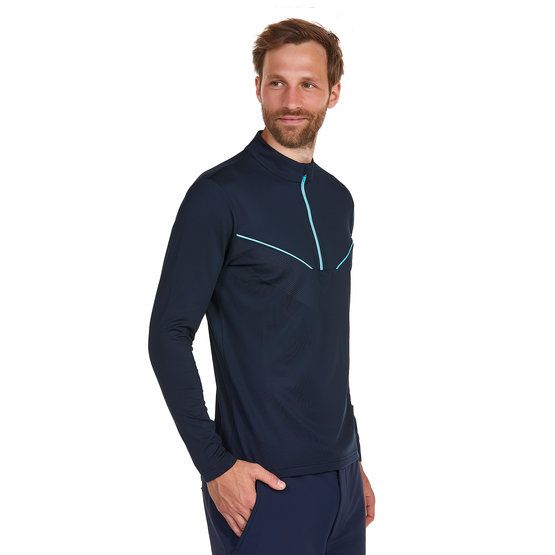 Daniel Springs 1/2 Zip Stretch Unterzieher Thermo navy