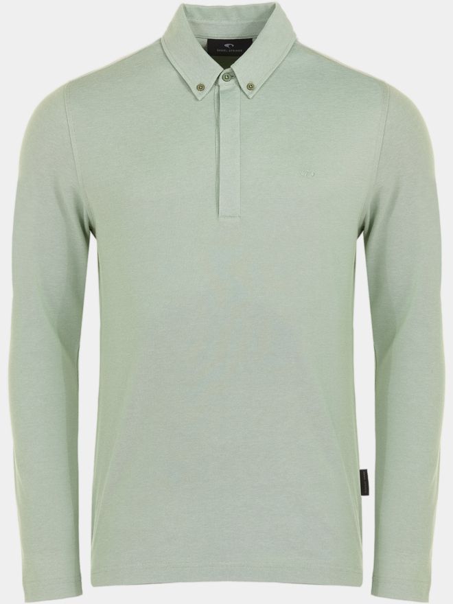 Daniel Springs 2-Tone Pique Thermo Polo Long Sleeve olive