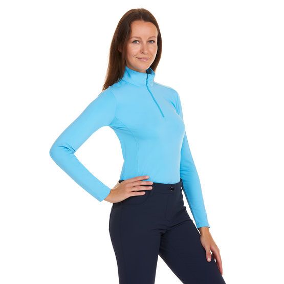 Valiente Basic 1/2 Zip Unterzieher Thermo blau