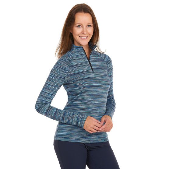 Valiente Multi-Melange 1/2 Zip Thermal First Layer navy