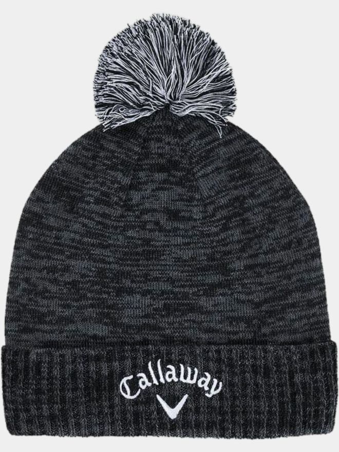 Callaway Pom Beanie schwarz