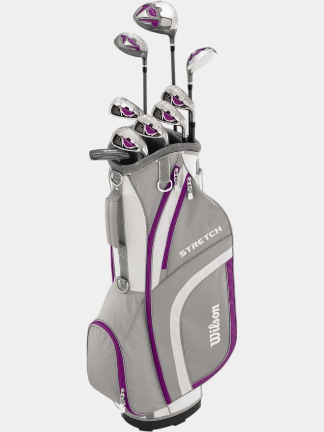 Wilson Stretch XL Linkshand Komplettset mit Graphitschäften Graphit, Ladies