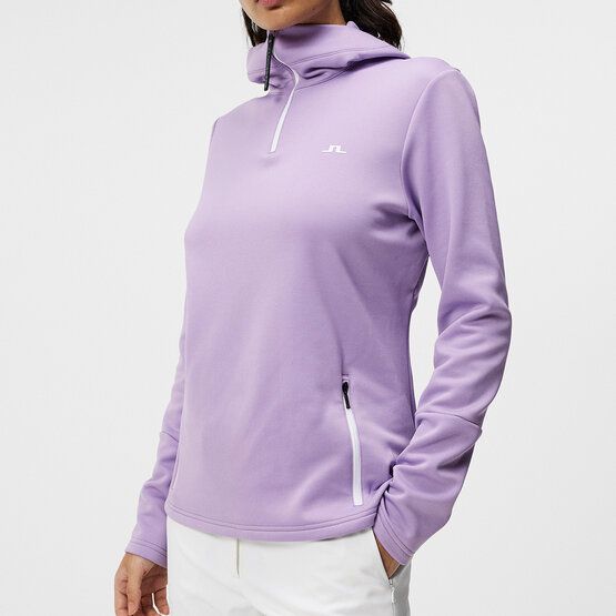 J.Lindeberg  W Aerial Quarter Hood Hoodie Sweatshirt purple