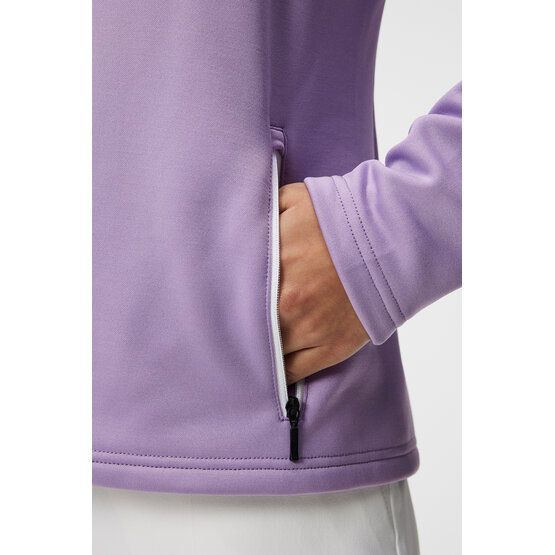 J.Lindeberg  W Aerial Quarter Hood Hoodie Sweatshirt purple