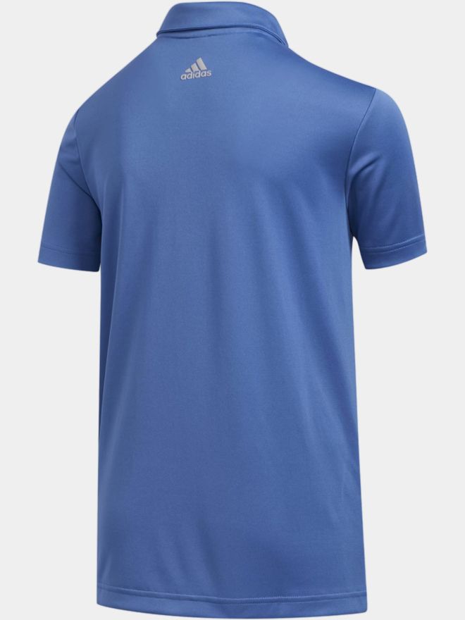 adidas Boys THREE STRIPE Halbarm Polo blau