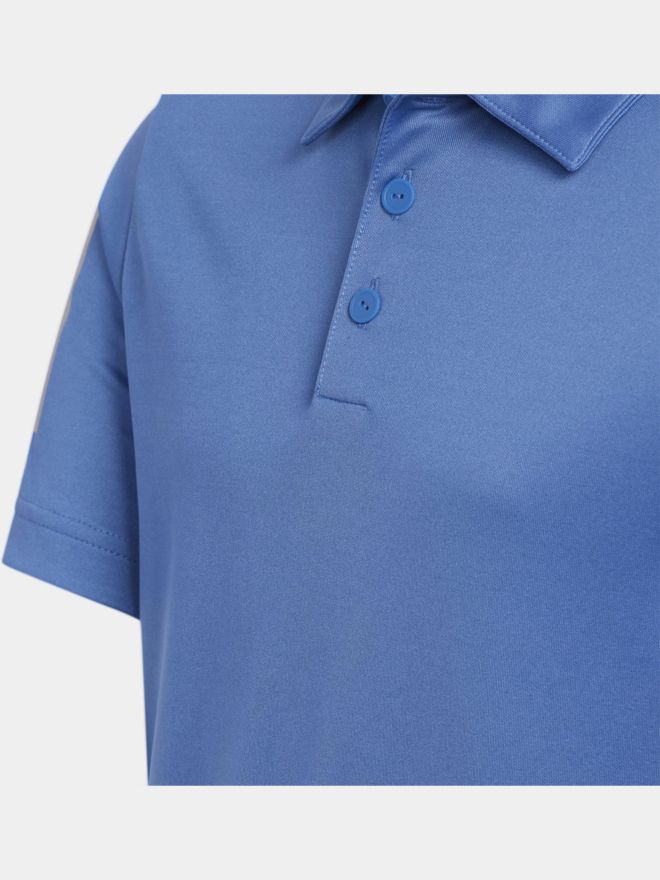 adidas Boys THREE STRIPE Halbarm Polo blau