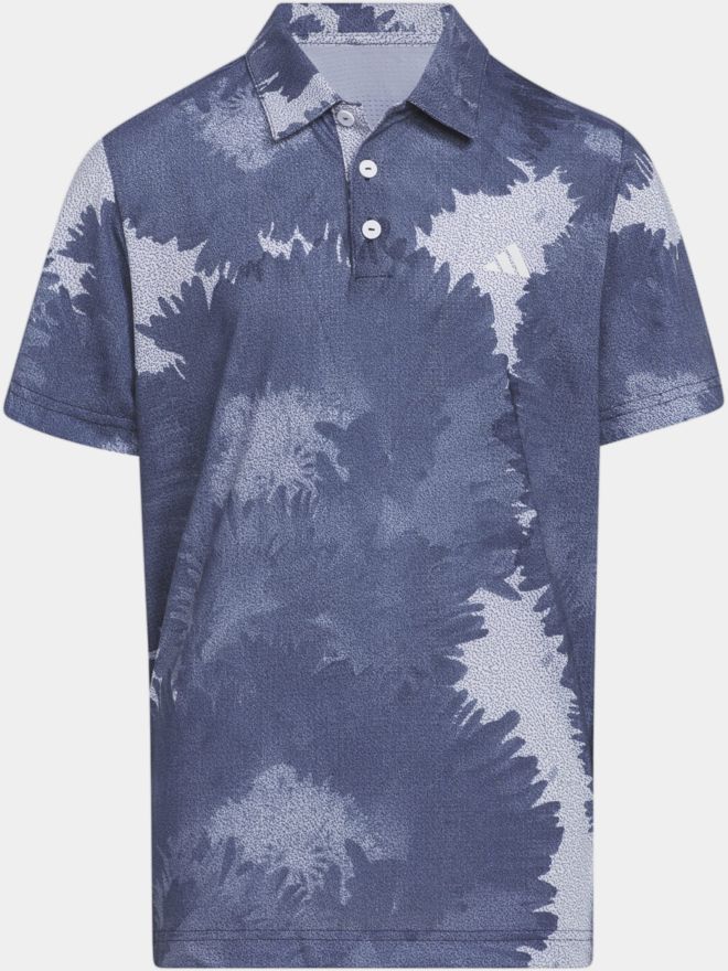 adidas Boys FLOWER MESH Halbarm Polo blau