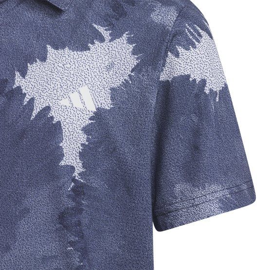 adidas  Boys FLOWER MESH half sleeve polo blue