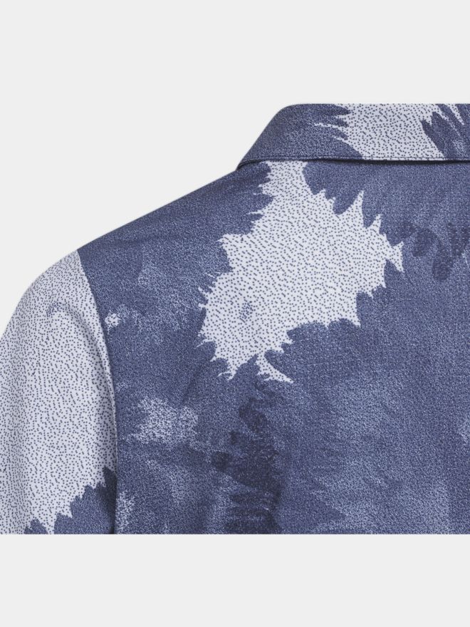 adidas Boys FLOWER MESH Halbarm Polo blau