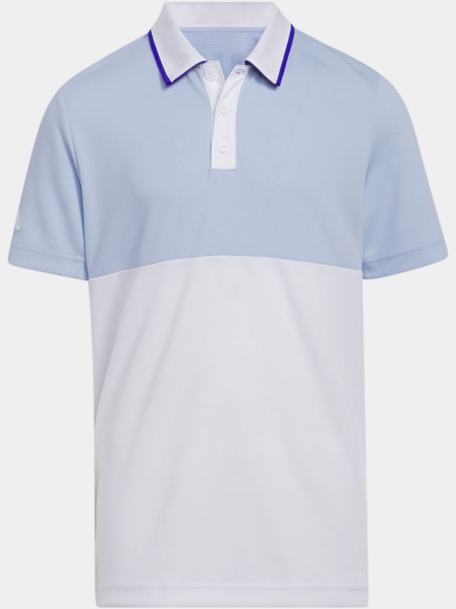 adidas Boys HEAT.RDY Halbarm Polo blau
