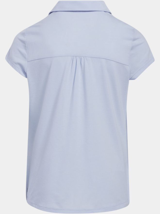 adidas Girls SLD Halbarm Polo hellblau