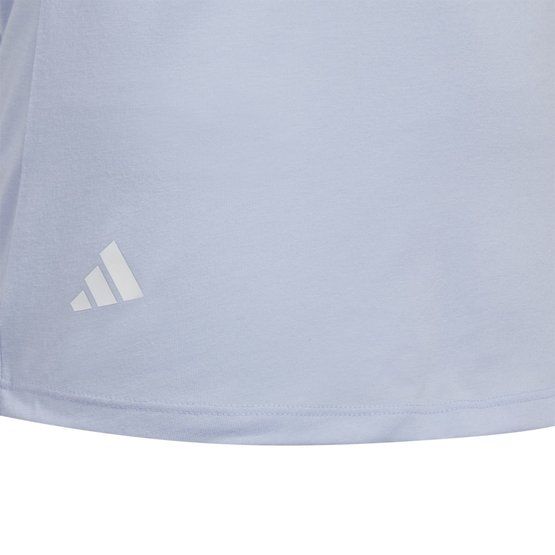 Adidas  Girls SLD half sleeve polo light blue