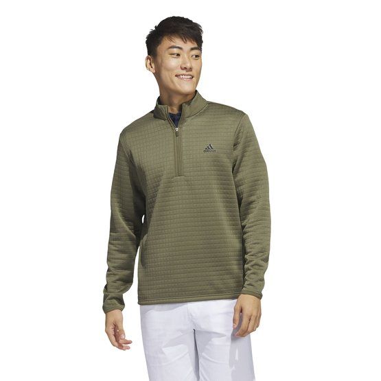 Adidas  DWR 1/4 ZIP thermal midlayer olive