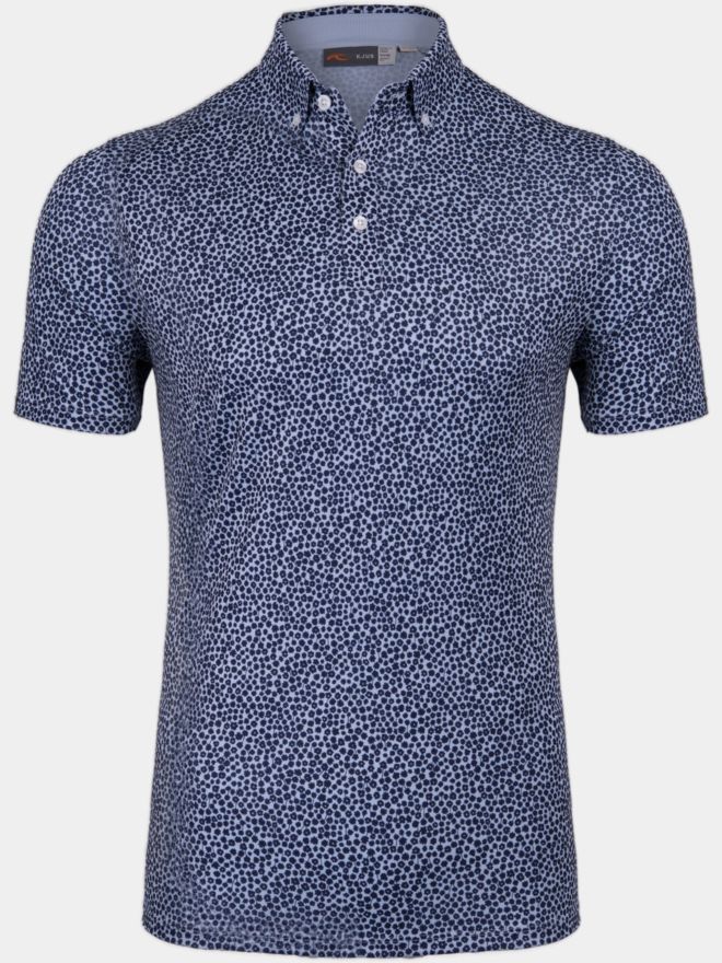 Kjus Lance Printed Half Sleeve Polo blue