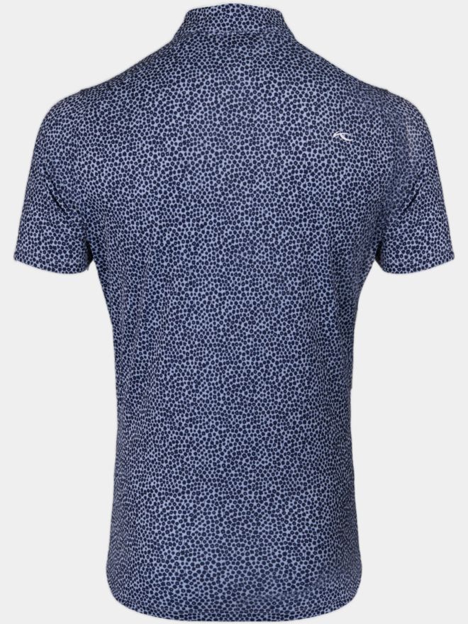 Kjus Lance Printed Half Sleeve Polo blue