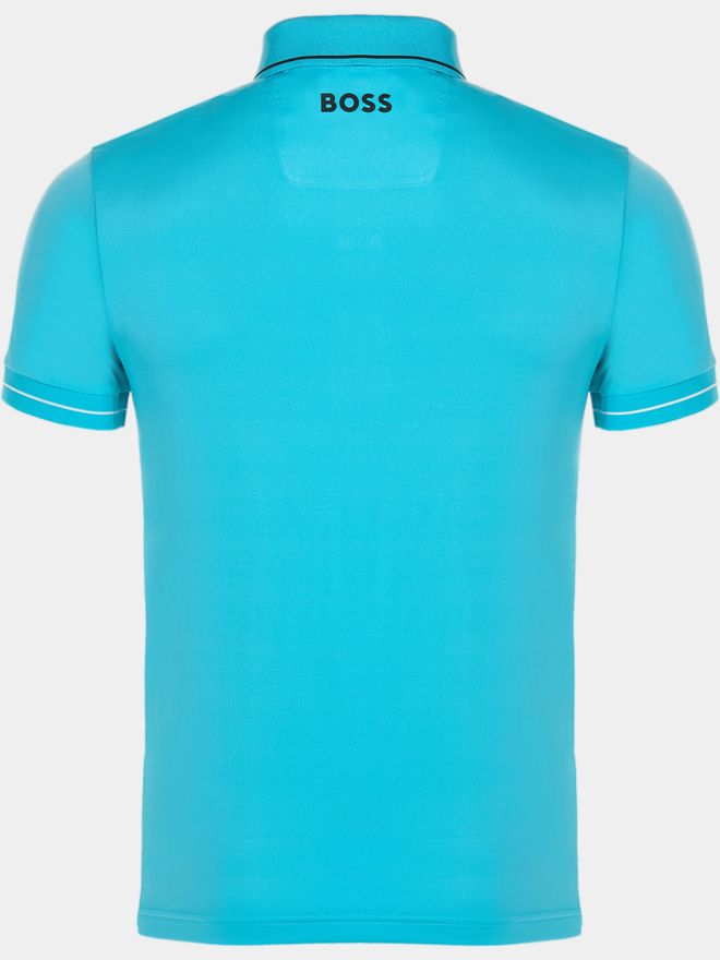 BOSS Paul Pro Halbarm Polo türkis