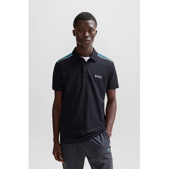 BOSS  Paddytech half sleeve polo dark blue