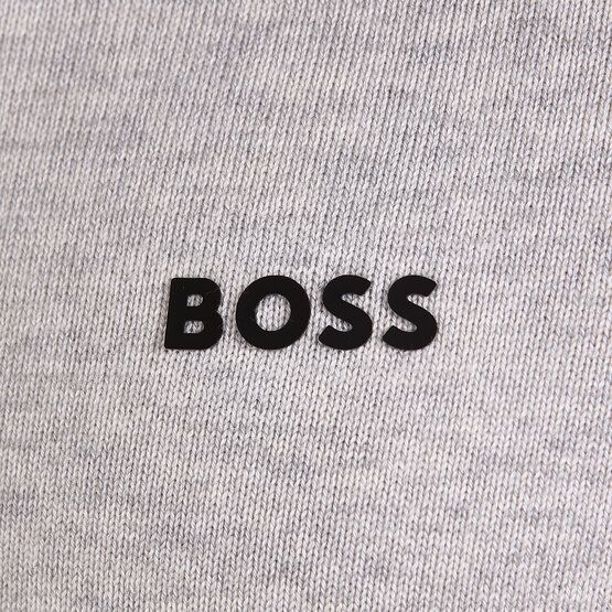 BOSS Ever-X_QZ Troyer Strick hellgrau melange