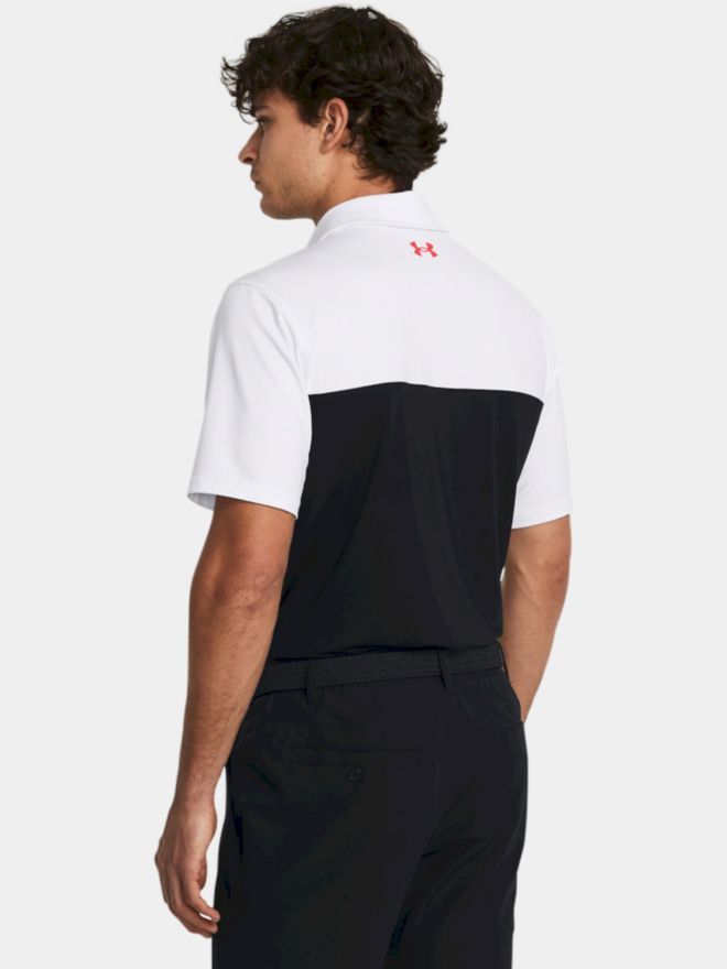 Under Armour T2G Color Block Halbarm Polo schwarz