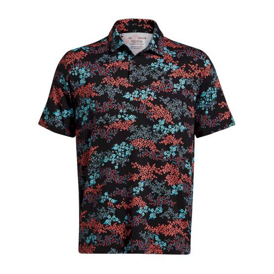 Under Armour Playoff 3.0 Azalea Camo Halbarm Polo schwarz