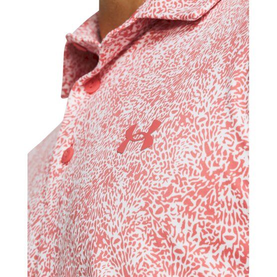 Under Armour Playoff 3.0 Azalea Camo Halbarm Polo rot