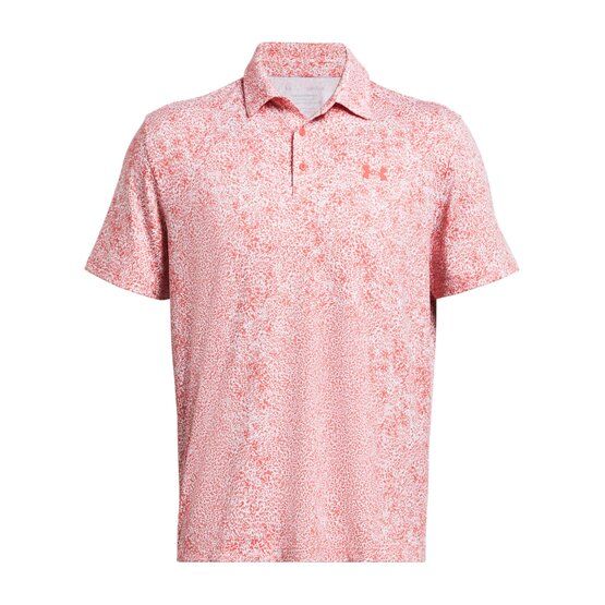 Under Armour Playoff 3.0 Azalea Camo Halbarm Polo rot