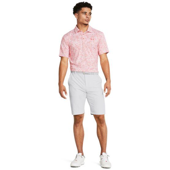 Under Armour Playoff 3.0 Azalea Camo Halbarm Polo rot